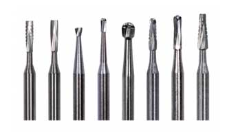 Figure 3. Carbide dental burs